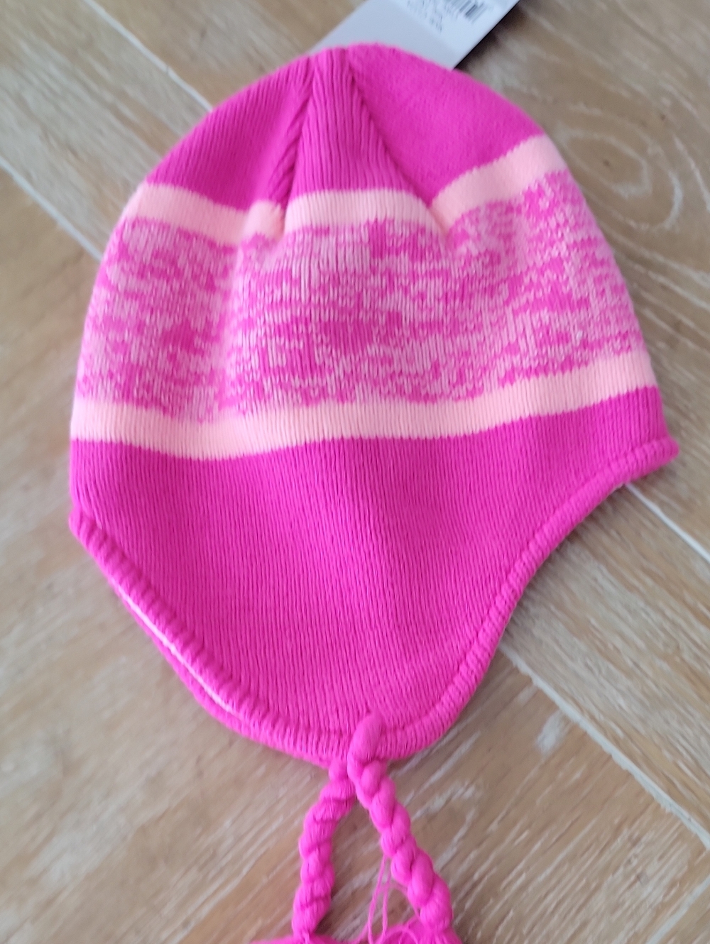 Champion Girl's Pink Peruvian Hat Ear Flaps Fleece Lined One Size NWT